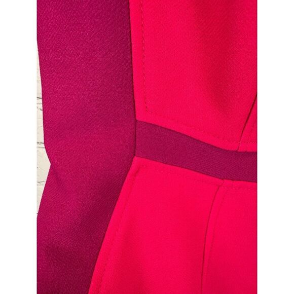 ANTONIO MELANI Edelina raspberry/pom sleeveless sheath classic dress size 14 NWT - Picture 5 of 8